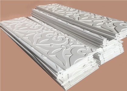 cenefas talladas fabricadas en pvc