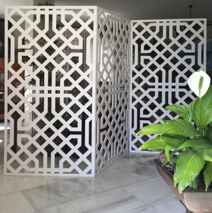panel decorativo de celosia biombo separador de ambientes