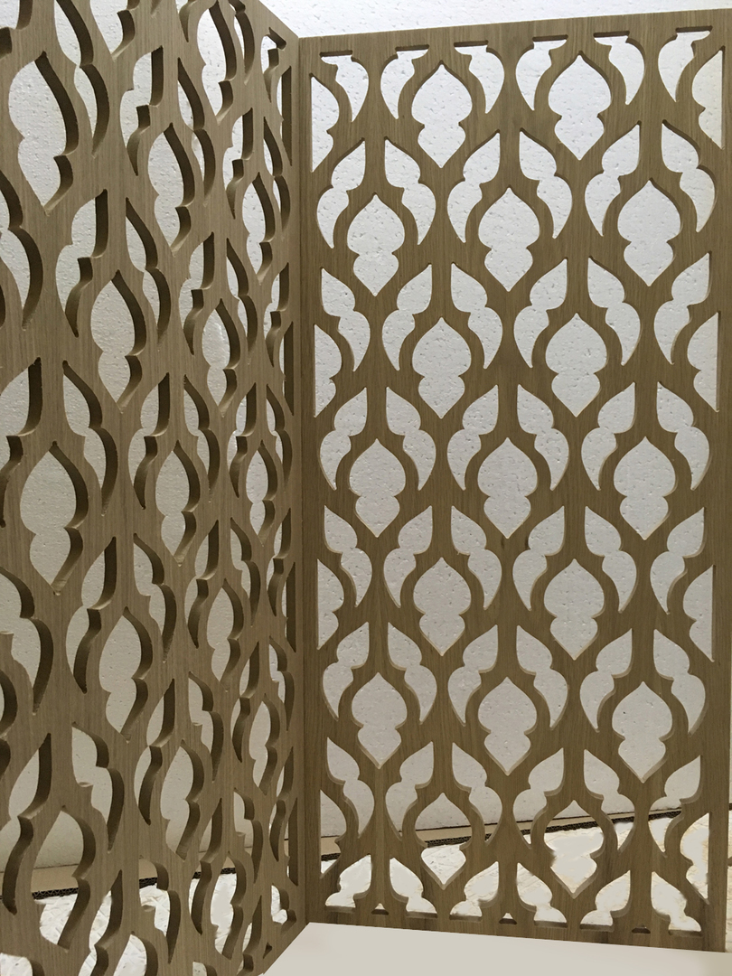 Puerta Sultán - Celosía Madera Decorativa - 100 x 88 cm